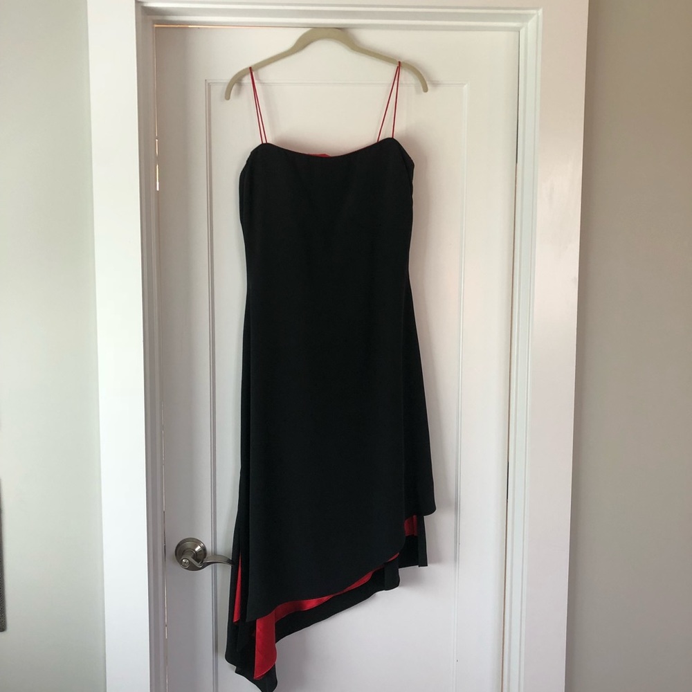 Flores & Flores Black Asymmetrical Dress